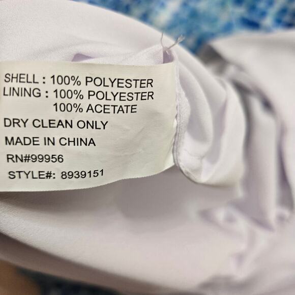 Shoshanna Womens Y2K Strapless Maxi Dress 4 Mermaidcore Watercolor Empire Waist - Picture 8 of 11